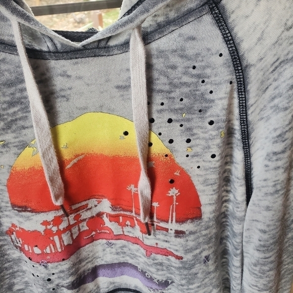 Roxy Colorful Graphic Long Sleeve Sz. M Hoodie - Picture 4 of 10